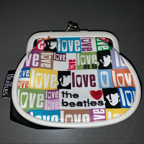 The Beatles Handbags - The Beatles Love coin make up purse
